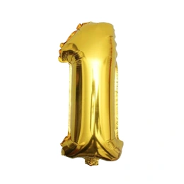 Воздушный шар Цифра 1, в ассортименте - Сүрөт 2