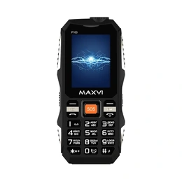 Мобильный телефон Maxvi P100, черный - Сүрөт 1