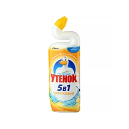 Гель для чистки Туалета 5 в 1 Цитрусовый Туалетный утенок, 900 мл - Сүрөт 1