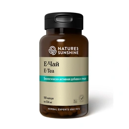 E-чай Natures Sunshine, E-tea, 100 капсул - Сүрөт 1