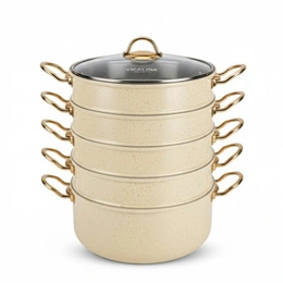 Мантоварка-пароварка Vicalina VL-206, бежевый - Сүрөт 1