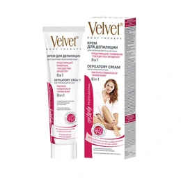Крем для депиляции Velvet 8 в 1 для гиперчувствительной кожи, 125 мл - Сүрөт 1