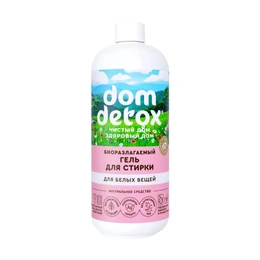 Биоразлагаемый гель для стирки Для белых вещей Dom Detox, 500 г - Сүрөт 1