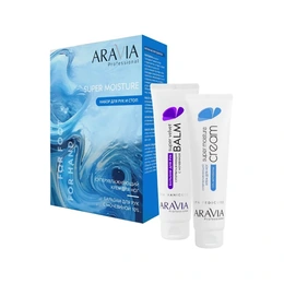 Набор Aravia Крем для ног Super Moisture, 100 мл + Бальзам для рук Super Velvet Balm, 100 мл - Сүрөт 1