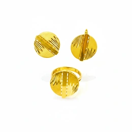 Комплект в желтом золоте 585, вес 7,32 г - Сүрөт 1