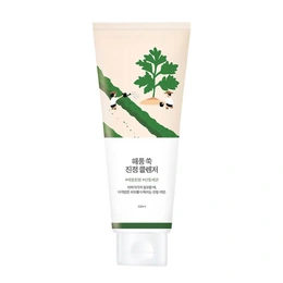 Пенка успокаивающая для умывания с полынью Round Lab Mugwort Calming Cleanser, 150 мл - Picture 1