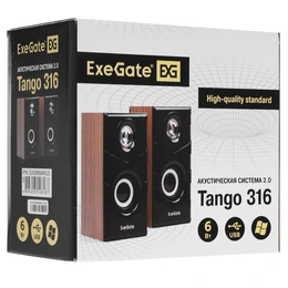 Колонки ExeGate Tango 316 коричневый - Сүрөт 6