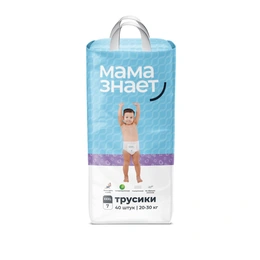 Детские трусики Мама знает №7 ХХХL (20-30 кг), 40 шт

 - Сүрөт 1