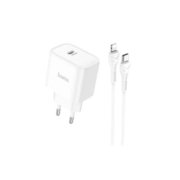 Зарядное устройство HOCO DC71 Precise single port PD25W (White) - Сүрөт 1