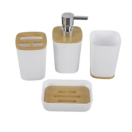 Набор аксессуаров для ванной комнаты, белый - Сүрөт 1