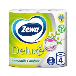 Туалетная бумага Zewa Deluxe, 3 слоя, 4 рулона - Сүрөт 1