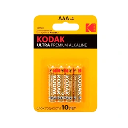 Батарейки Kodak LR03-4BL Ultra Premium Alkaline AAA, 4 шт - Сүрөт 1