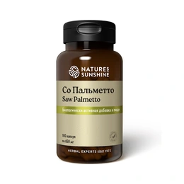 Со Пальметто Natures Sunshine, Saw Palmetto, 100 капсул - Сүрөт 1