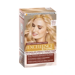 Краска для волос Loreal Excellence, тон 10U универсальный очень-очень светло русый, 270 мл - Сүрөт 1