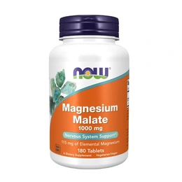 Пищевая добавка NOW Magnesium Malate 1000 mg, 180 таблеток - Сүрөт 1