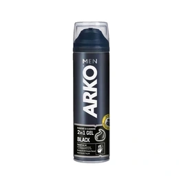 Гель для бритья и умывания Arko Men 2 в 1 Black, 200 мл - Сүрөт 1