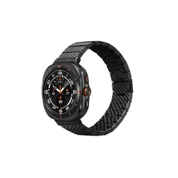Ремешок Sotel Pitaka Aramid & Carbon Fiber Galaxy Watch Ultra (Retro Black/Hray Twin) - Сүрөт 2