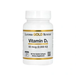 Витамин California Gold Nutrition Vitamin D3, 90 капсул - Сүрөт 1