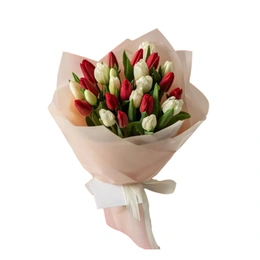 Букет из 25 тюльпанов  - Сүрөт 1