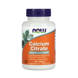 Цитрат кальция Now Calcium Citrate, 100 таблеток - Сүрөт 1