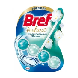 Туалетные блоки для унитаза Пленительный жасмин Bref Deluxe, 50 г - Сүрөт 1