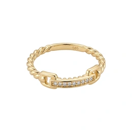 Кольцо в желтом золоте 585, размер 17,5, вес 2,44 г - Сүрөт 1