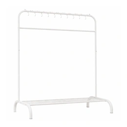 Напольная вешалка для одежды в прихожую металлическая, белый - Сүрөт 1