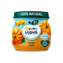 Пюре ФрутоНяня тыква, 80 г - Сүрөт 1