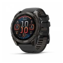 Смарт-часы Garmin Fenix 8 51 мм, AMOLED Sapphire, пепельно-черный силиконовый ремешок - Сүрөт 1