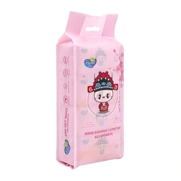Влажные салфетки Flovell Care Pink, 64 шт - Сүрөт 1