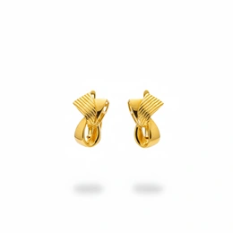 Серьги в красном золоте 585, вес 4,01 г - Сүрөт 1