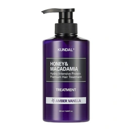 Бальзам-кондиционер Kundal Honey Macadamia Protein Premium Treatment Amber Vanila, 500 мл - Сүрөт 1