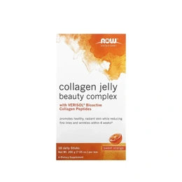 Добавка Now Foods Solutions Collagen Jelly beauty complex апельсин, 10 саше - Сүрөт 1