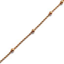 Цепь в красном золоте 585, вес 3,65 г, длина 50 см - Сүрөт 2