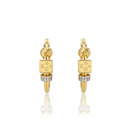 Серьги в желтом золоте 585, 4,99 грамм - Сүрөт 1