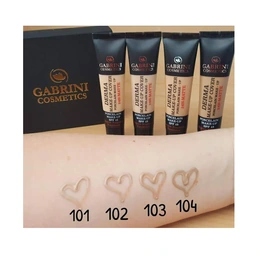Тональная основа Derma make-up Cover Gabrini, 40 мл, тон 102 Светло-бежевый - Изображение 2
