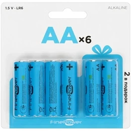 Батарейка FinePower AA, 6 шт - Сүрөт 1