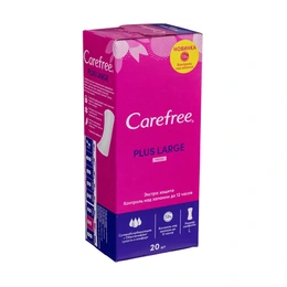 Прокладки ежедневные Plus Large Carefree, 20 шт - Сүрөт 1