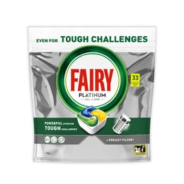 Капсулы для посудомоечных машин Fairy Platinum All in 1 лимон, 33 шт - Сүрөт 1