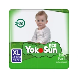 Подгузники-трусики YokoSun Eco, XL (12-20 кг), 10 шт - Сүрөт 1