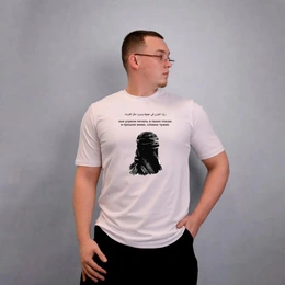 Футболка базовая унисекс "Тишина взгляда", белая - Сүрөт 1