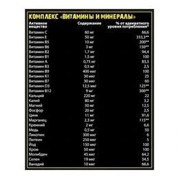 Витаминно-минеральный комплекс Reckful Monster Pak, 300 г - Сүрөт 2