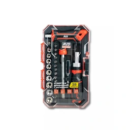 Отвертка реверсивная с насадками AVS ORS28, 28 предметов - Сүрөт 1