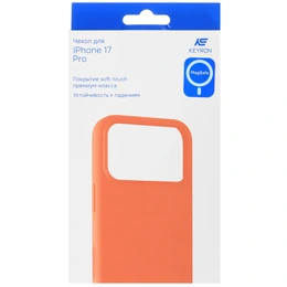 Накладка KEYRON Silicone Origin для Apple iPhone 17 Pro красный - Сүрөт 5