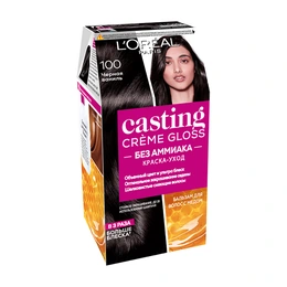 Краска для волос Черная ваниль оттенок 100 Casting Creme Gloss L'Oreal Paris, 180 мл - Picture 1
