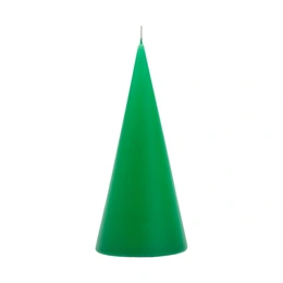 Свеча Конус, зеленый - Сүрөт 1