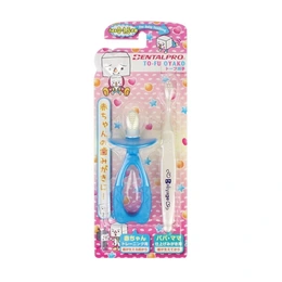 Детский набор Dentalpro Tofu Oyako Baby Teething 2-в-1 0–1,5 лет голубой - Сүрөт 1