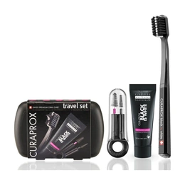 Дорожный зубной набор Curaprox Travel Set Black is White - Сүрөт 2