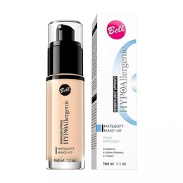 Тональная основа-флюид гипоалергенная матирующая Bell HypoAllergenic Mat&Soft Make-Up тон 01, 30 г - Сүрөт 1
