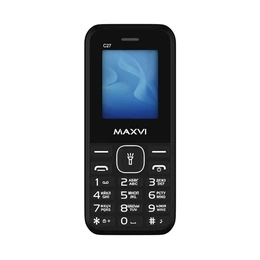Мобильный телефон Maxvi C27, черный - Сүрөт 1